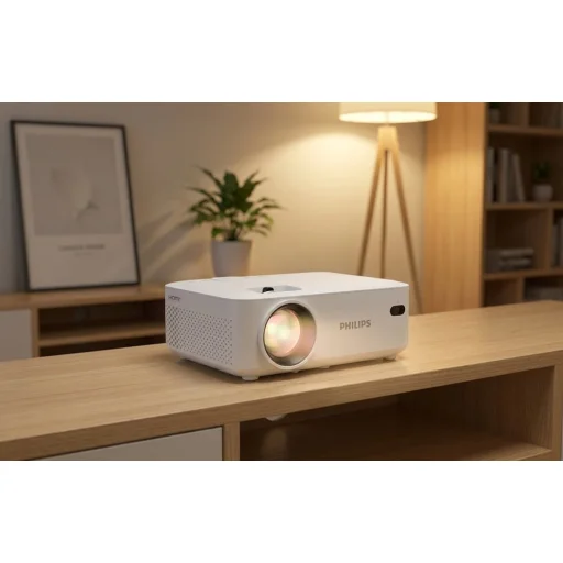 Philips N-100 480p mini projektor (biely) - 6