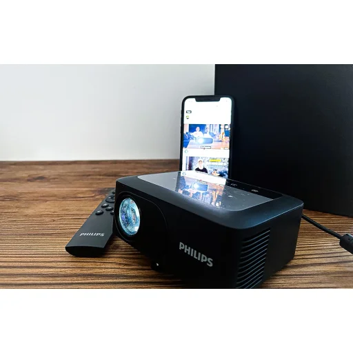 Philips N-110 720p mini projektor (čierny) - 7