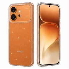 Honor 600 / 600 Pro átlátszó Techsuit SparkleSkin Series tok