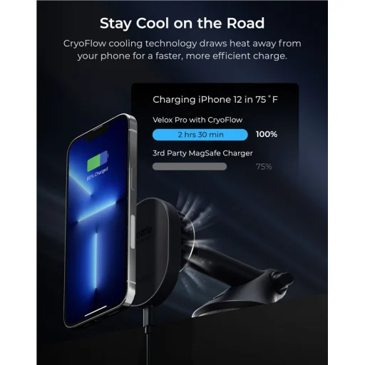 iOttie Velox Pro MagSafe magnetický bezdrôtový držiak do auta s chladením CryoFlow - 3