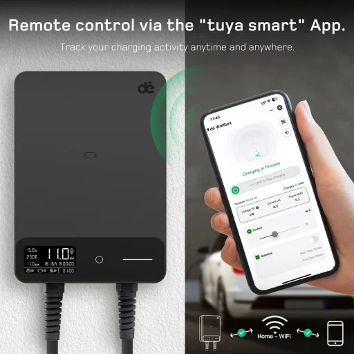 dé 11 kW nabíjačka pre elektromobily so 7,5m káblom (APP VERZIA) Type-2 - 2