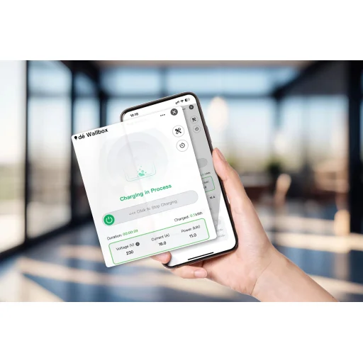 dé 11 kW prenosná nabíjačka so 7 m káblom (APP VERZIA) - 8