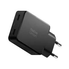 Native Union Pocket GaN Charger PD 65W (2x USB-C) čierna sieťová nabíjačka