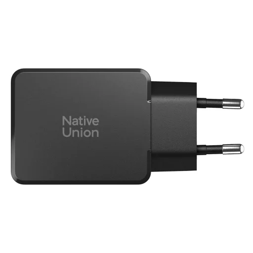 Native Union Pocket GaN Charger PD 65W (2x USB-C) čierna sieťová nabíjačka - 3