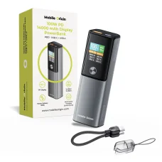 Mobile Origin PB12 100W PD 14000mAh kijelzős PowerBank USB-C + USB-A