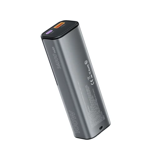 Mobile Origin PB12 100W PD 14000mAh kijelzős PowerBank USB-C + USB-A - 3