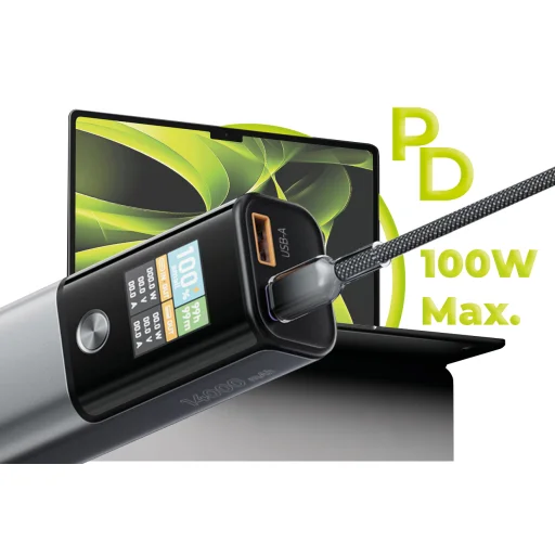 Mobile Origin PB12 100W PD 14000mAh powerbank s displejom USB-C + USB-A - 11
