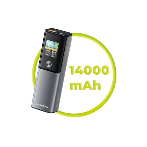 Mobile Origin PB12 100W PD 14000mAh kijelzős PowerBank USB-C + USB-A - 9