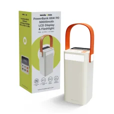 Mobile Origin PB18 50000 mAh powerbanka s TFT displejom a svietidlom, 2x USB-C + 2x USB-A