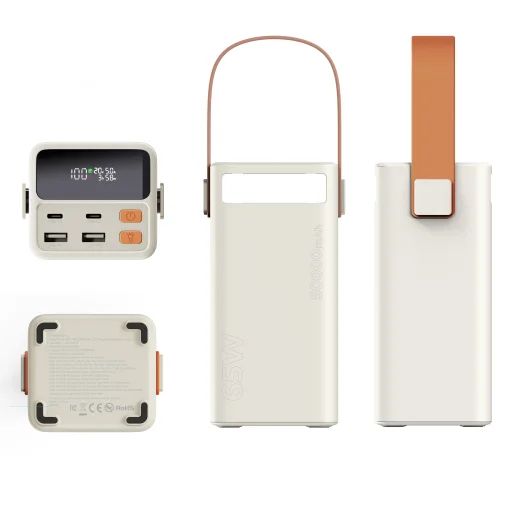 Mobile Origin PB18 50000 mAh powerbanka s TFT displejom a svietidlom, 2x USB-C + 2x USB-A - 3