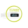 Mobile Origin PB19 10000 mAh Qi2 fél-szilárd powerbank TFT kijelzővel, beépített USB-C kábellel, fehér thumbnail