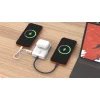 Mobile Origin PB19 10000 mAh Qi2 semi-solid powerbank s TFT displejom, integrovaným USB-C káblom, biely thumbnail