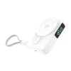 Mobile Origin PB19 10000 mAh Qi2 fél-szilárd powerbank TFT kijelzővel, beépített USB-C kábellel, fehér thumbnail