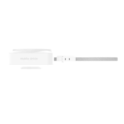 Mobile Origin PB19 10000 mAh Qi2 semi-solid powerbank s TFT displejom, integrovaným USB-C káblom, biely - 4