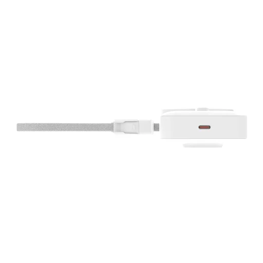 Mobile Origin PB19 10000 mAh Qi2 semi-solid powerbank s TFT displejom, integrovaným USB-C káblom, biely - 7