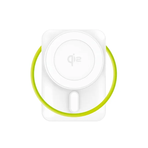 Mobile Origin PB19 10000 mAh Qi2 semi-solid powerbank s TFT displejom, integrovaným USB-C káblom, biely - 14
