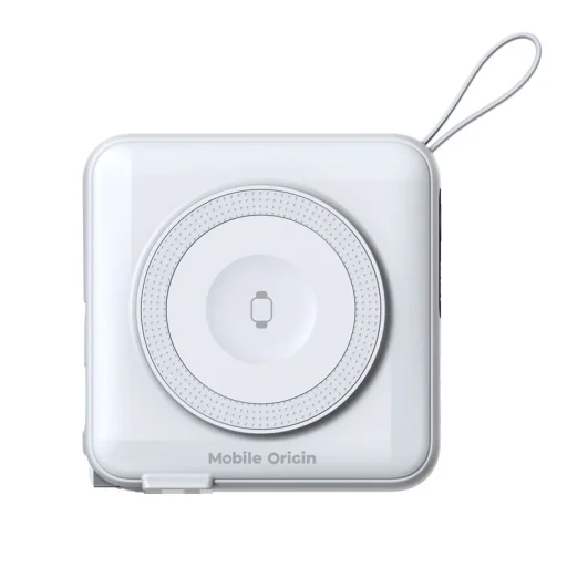 Mobile Origin PowerBank & Travel Charger 10000 mAh, MagSafe/AW/iPhone kompatibilis, fehér - 8
