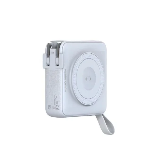 Mobile Origin PowerBank & Travel Charger 10000 mAh, MagSafe/AW/iPhone kompatibilis, fehér - 10