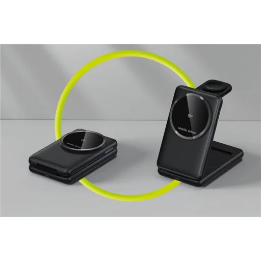 Mobile Origin PW8 3 v 1 skladacia Qi2 nabíjačka, čierna - 10