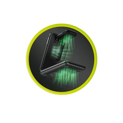Mobile Origin PW8 3 v 1 skladacia Qi2 nabíjačka, čierna - 12