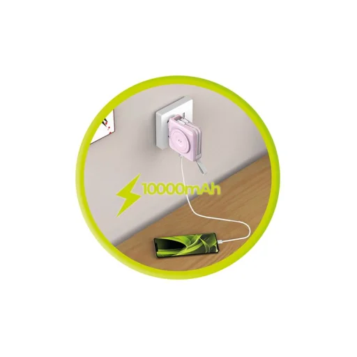 Mobile Origin PowerBank & Travel Charger 10000 mAh, pink - 2