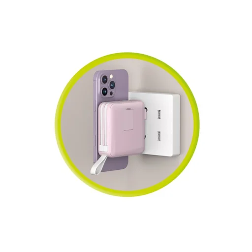 Mobile Origin PowerBank & Travel Charger 10000 mAh, pink - 12