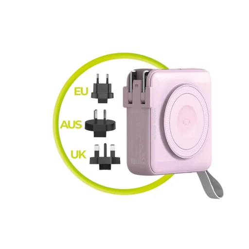 Mobile Origin PowerBank & Travel Charger 10000 mAh, pink - 15