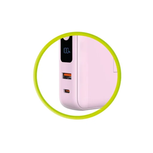 Mobile Origin PowerBank & Travel Charger 10000 mAh, pink - 4