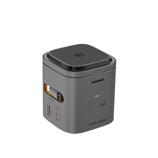 Mobile Origin PW37 6 v 1 skladacia nabíjačka, 100W Qi2 25W, kompatibilná s MagSafe - 3