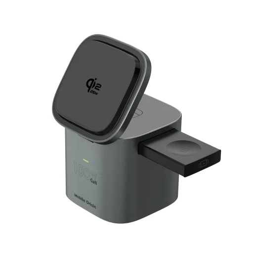 Mobile Origin PW37 6 v 1 skladacia nabíjačka, 100W Qi2 25W, kompatibilná s MagSafe - 6