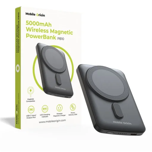 Mobile Origin Wireless Magnetic PowerBank 5000mAh PB10 magnetická bezdrôtová externá batéria - 1