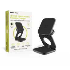Mobile Origin PW36 3 v 1 Qi2 25W skladacia nabíjačka, matná čierna