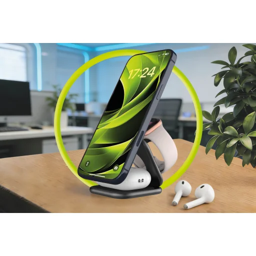 Mobile Origin PW36 3 v 1 Qi2 25W skladacia nabíjačka, matná čierna - 11