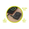 Mobile Origin PB19 10000 mAh Qi2 powerbank beépített USB-C kábellel, fekete Qi2 thumbnail