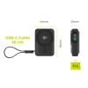Mobile Origin PB19 10000 mAh Qi2 powerbank beépített USB-C kábellel, fekete Qi2 thumbnail