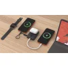 Mobile Origin PB19 10000 mAh Qi2 powerbank beépített USB-C kábellel, fekete Qi2 thumbnail