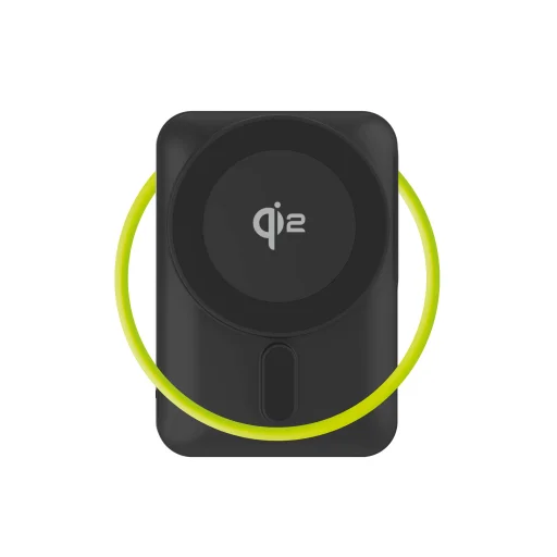 Mobile Origin PB19 10000 mAh Qi2 powerbank beépített USB-C kábellel, fekete Qi2 - 14