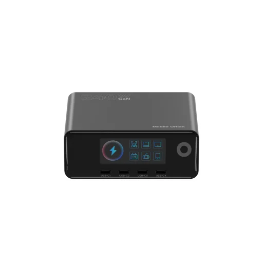 Mobile Origin PW39 240W GaN nabíjací hub s displejom – 4x USB-C + 2x USB-A - 5