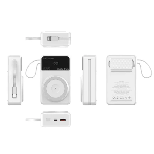 Mobile Origin PB15 20000mAh 35W PD PowerBank kijelzővel, MagSafe kompatibilis - 5