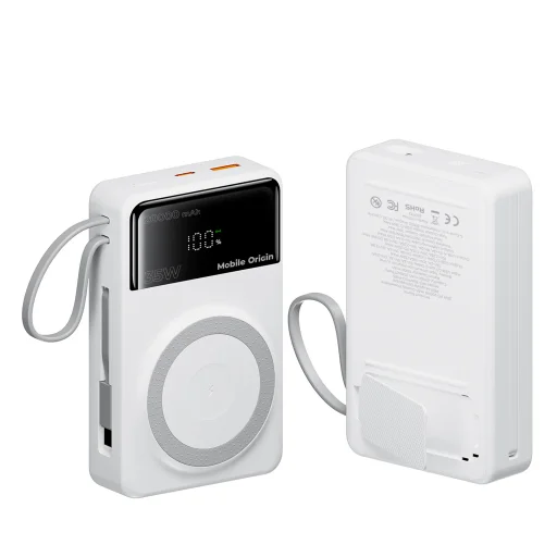 Mobile Origin PB15 20000mAh 35W PD PowerBank kijelzővel, MagSafe kompatibilis - 6