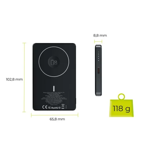 Mobile Origin PB4 5000mAh 3v1 Metal Slim Powerbanka - 14