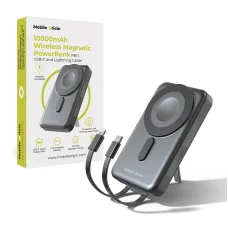 Mobile Origin PB11 vezeték nélküli mágneses PowerBank 10000mAh USB-C és Lightning kábellel