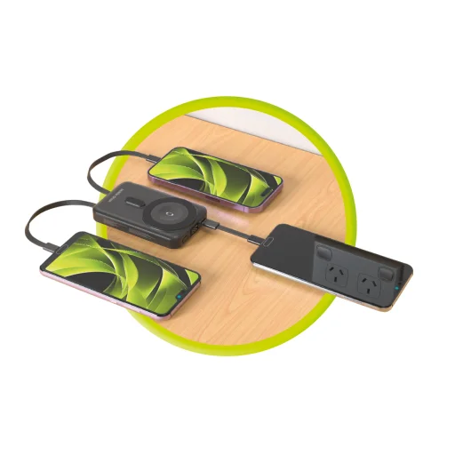 Mobile Origin PB11 vezeték nélküli mágneses PowerBank 10000mAh USB-C és Lightning kábellel - 11
