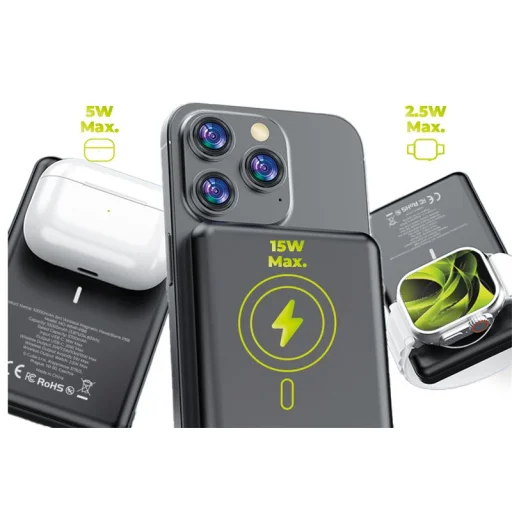 Mobile Origin PB8 10000 mAh 3 v 1 bezdrôtová magnetická powerbanka - 5