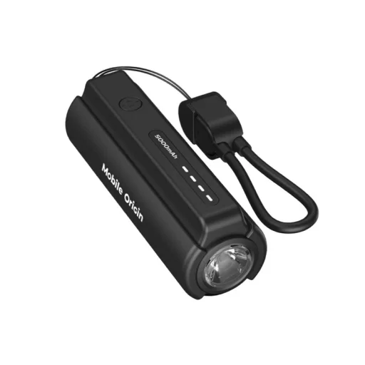 Mobile Origin PB7 5000mAh kompakt PowerBank LED zseblámpával és USB-C kábellel - 12