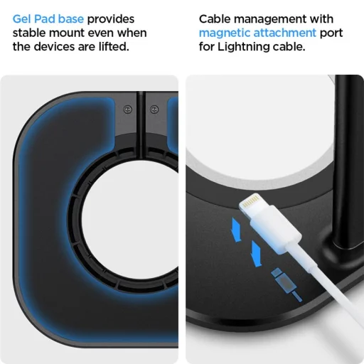 Spigen MagSafe Charger Stand állvány AirPods Max fejhallgatóhoz, black - 11