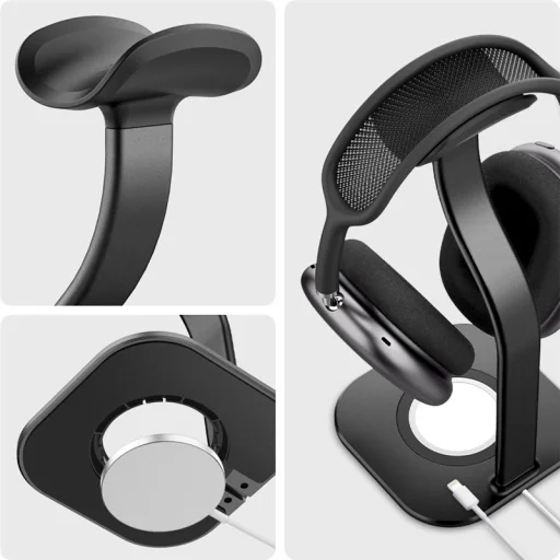 Spigen MagSafe Charger Stand állvány AirPods Max fejhallgatóhoz, black - 5
