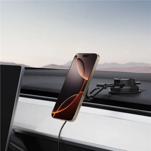 Spigen OneTap Pro 4 MagSafe nabíjací držiak do auta, čierny - 2