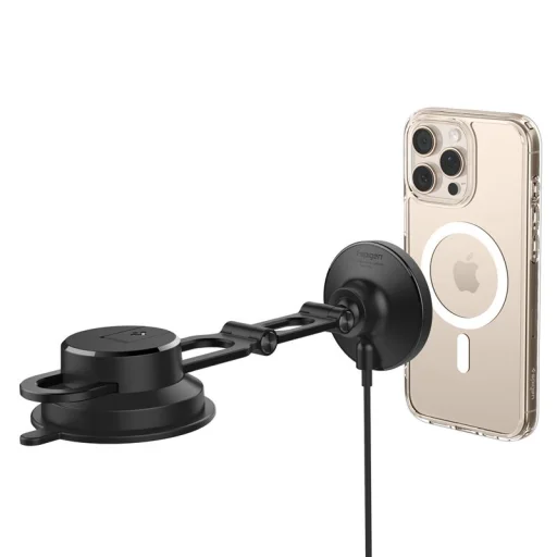 Spigen OneTap Pro 4 MagSafe nabíjací držiak do auta, čierny - 11