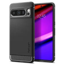 Google Pixel 8 Pro Spigen Rugged Armor tok, matt fekete